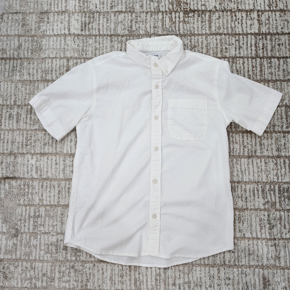 Old Navy Boys White Button Dowm Shirt